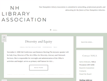 Tablet Screenshot of nhlibrarians.org